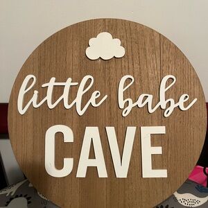 Babe Cave Wall Sign